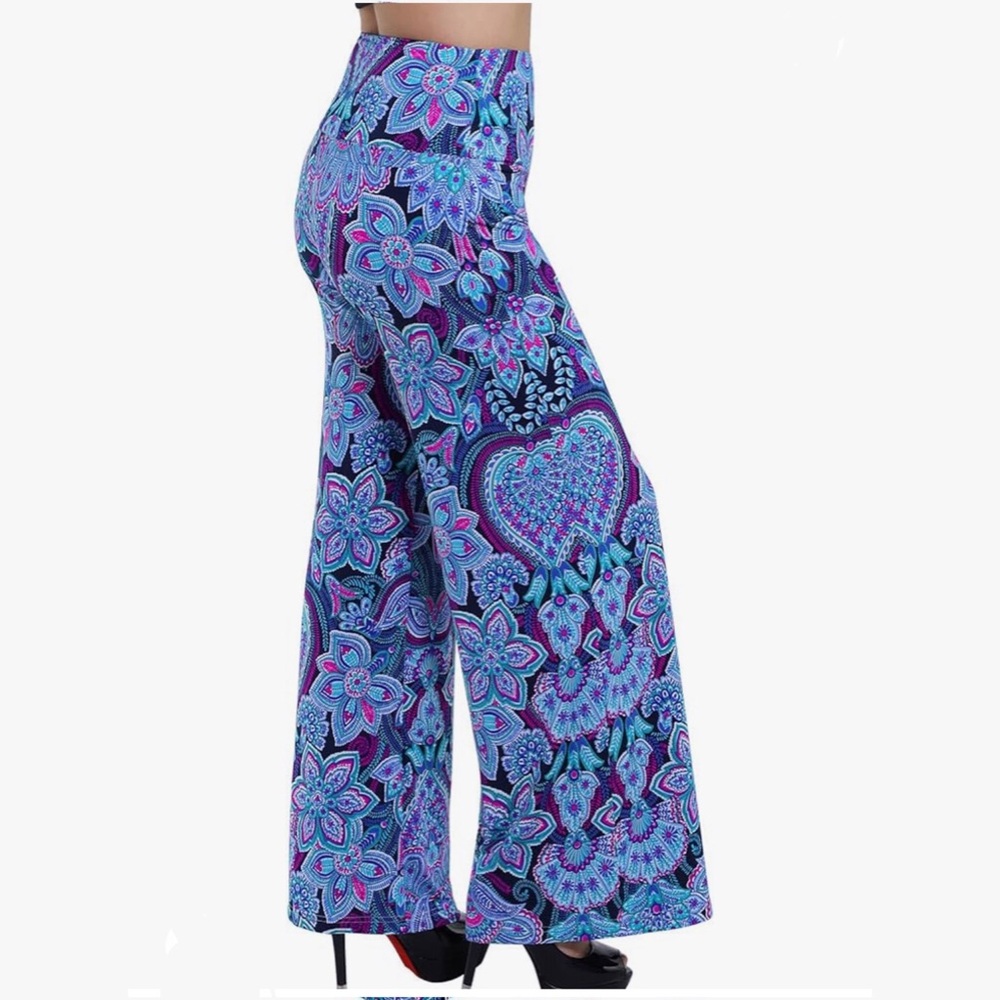 NEW XL Wide Leg Palazzo Lounge Pants Casual Comfy High Waist Palazzo Pants